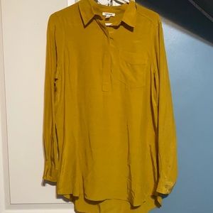 Mustard Yellow Button-Up